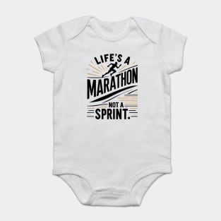 Life's a Marathon Not a Sprint Baby Bodysuit